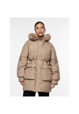 YAS Пухено яке 26031384 Бежов Regular Fit - Pepit.bg