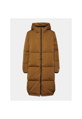YAS Пухено яке 26031874 Кафяв Regular Fit - Pepit.bg
