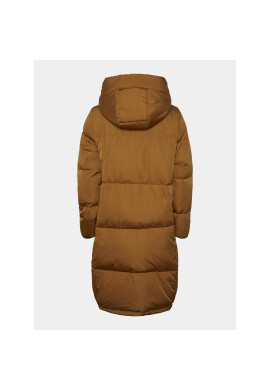 YAS Пухено яке 26031874 Кафяв Regular Fit - Pepit.bg