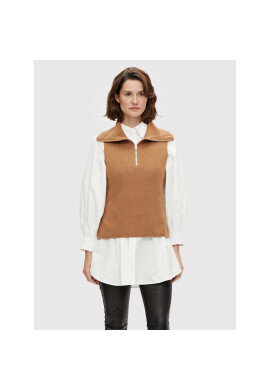 YAS Пуловер Dalma 26024881 Кафяв Regular Fit - Pepit.bg