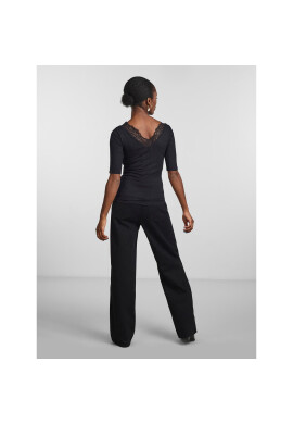 YAS Тишърт 26029255 Черен Regular Fit - Pepit.bg