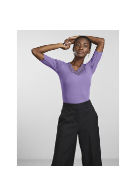 YAS Тишърт 26029255 Виолетов Regular Fit - Pepit.bg