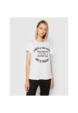 Zadig&Voltaire Тишърт Walk Perm PWGTR1802F Бял Regular Fit - Pepit.bg