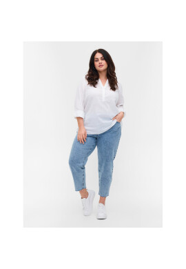Zizzi Блуза CA02361A Бял Regular Fit - Pepit.bg