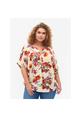 Zizzi Блуза V00038M Екрю Regular Fit - Pepit.bg