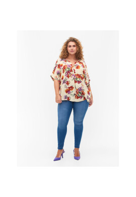 Zizzi Блуза V00038M Екрю Regular Fit - Pepit.bg