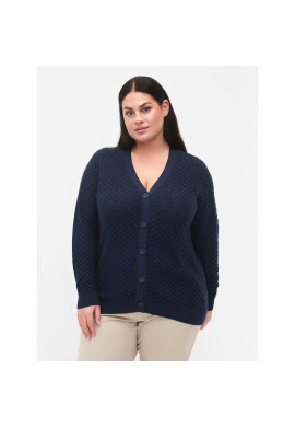 Zizzi Кардиган M61151E Син Regular Fit - Pepit.bg