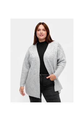 Zizzi Кардиган M61209A Сив Regular Fit - Pepit.bg