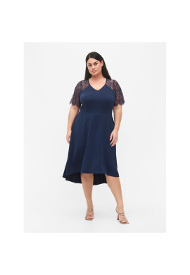 Zizzi Коктейлна рокля M58841A Син Regular Fit - Pepit.bg