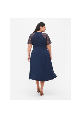 Zizzi Коктейлна рокля M58841A Син Regular Fit - Pepit.bg