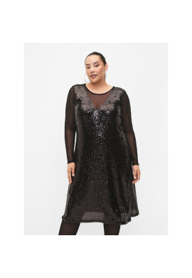 Zizzi Коктейлна рокля M59194B Черен Regular Fit - Pepit.bg