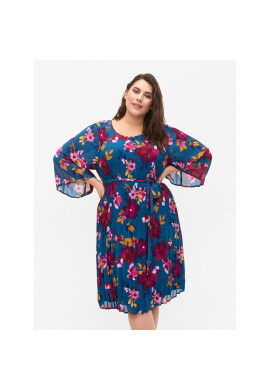 Zizzi Лятна рокля CA06015A Син Regular Fit - Pepit.bg