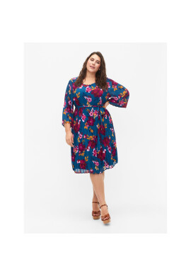 Zizzi Лятна рокля CA06015A Син Regular Fit - Pepit.bg