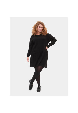 Zizzi Плетена рокля M61194B Черен Regular Fit - Pepit.bg