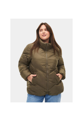 Zizzi Пухено яке CA61180A Кафяв Regular Fit - Pepit.bg