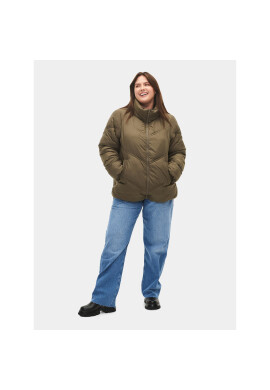 Zizzi Пухено яке CA61180A Кафяв Regular Fit - Pepit.bg
