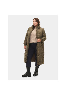 Zizzi Пухено яке CA61229A Кафяв Regular Fit - Pepit.bg