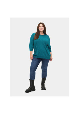 Zizzi Пуловер M61197C Зелен Regular Fit - Pepit.bg