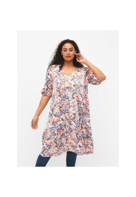 Zizzi Рокля M58823A Бял Regular Fit - Pepit.bg