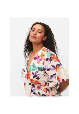 Zizzi Рокля M58824A Бял Regular Fit - Pepit.bg