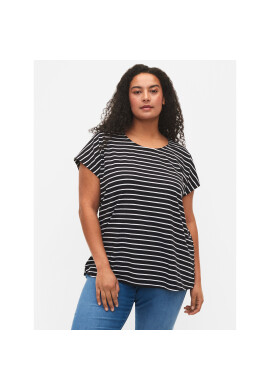 Zizzi Тишърт V50032N Черен Loose Fit - Pepit.bg