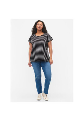 Zizzi Тишърт V50032N Черен Loose Fit - Pepit.bg