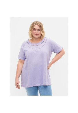 Zizzi Тишърт V50220A Виолетов Regular Fit - Pepit.bg