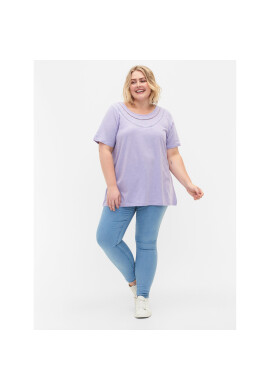 Zizzi Тишърт V50220A Виолетов Regular Fit - Pepit.bg