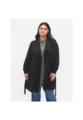 Zizzi Тренч M61025B Черен Regular Fit - Pepit.bg