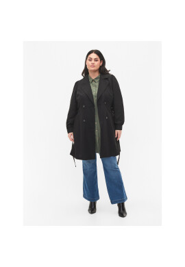 Zizzi Тренч M61025B Черен Regular Fit - Pepit.bg