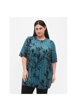 Zizzi Туника V00040F Зелен Loose Fit - Pepit.bg