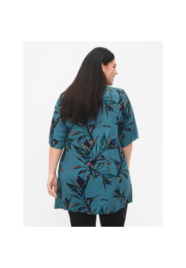Zizzi Туника V00040F Зелен Loose Fit - Pepit.bg