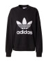 ADIDAS ORIGINALS Суичър 'Trefoil Crew' черно / бяло - Pepit.bg