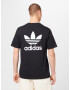 ADIDAS ORIGINALS Тениска 'Adicolor Classics Back+Front Trefoil' черно / бяло - Pepit.bg