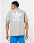 ADIDAS ORIGINALS Тениска 'Adicolor Classics Back+Front Trefoil Boxy' светлосиво / бяло - Pepit.bg