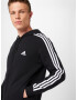 ADIDAS SPORTSWEAR Спортна жилетка с качулка 'Essentials' черно / бяло - Pepit.bg