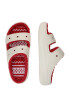 Crocs Чехли 'ClassicCozzzyHolidaySweater' червено / бяло - Pepit.bg