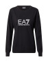 EA7 Emporio Armani Sweatshirt черно / бяло - Pepit.bg