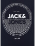 Jack & Jones Plus Тениска 'RALF' нейви синьо / бяло - Pepit.bg