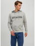 JACK & JONES Суичър 'FRIDAY' сив меланж / светлочервено / черно - Pepit.bg