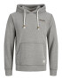 JACK & JONES Суичър сив меланж / оранжево / черно - Pepit.bg