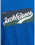 JACK & JONES Тениска 'BECKSS' нейви синьо / зелено / черно / бяло - Pepit.bg