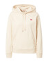 LEVI'S Суичър 'STANDARD HOODIE NEUTRALS' кремаво / червено / бяло - Pepit.bg