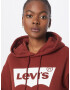 LEVI'S Суичър 'GRAPHIC STANDARD HOODIE NEUTRALS' тъмночервено / бяло - Pepit.bg