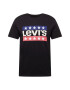 LEVI'S Тениска 'LSE_GRAPHIC CREWNECK TE BLACKS' нейви синьо / сьомга / черно / бяло - Pepit.bg