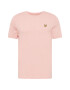 Lyle & Scott Тениска 'Plain' бледорозово / черно / златистожълто - Pepit.bg