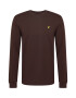 Lyle & Scott Тениска тъмнокафяво / златистожълто - Pepit.bg