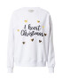 Miss Selfridge Суичър 'I HEART CHRISTMAS' бяло / черно / злато - Pepit.bg