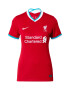 NIKE Трико 'Liverpool FC 2020/21 Stadium Home' бяло / червено / тюркоазен - Pepit.bg