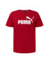 PUMA Тениска бяло / карминено червено - Pepit.bg